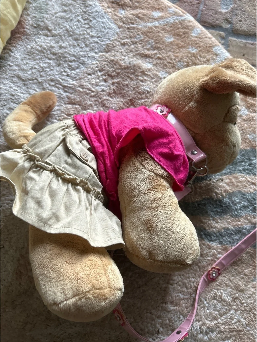 Build a bear puppy with leash